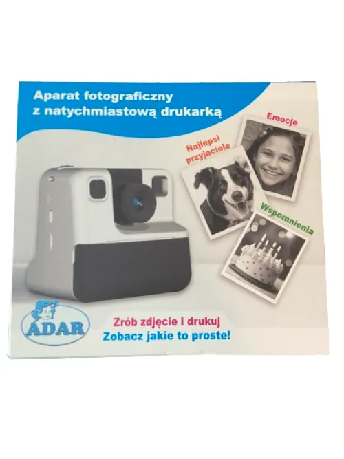Aparat fotograficzny z natychmiastową drukarką