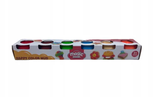 Ciasto plasto zestaw 6 kubeczków z pieczątkami