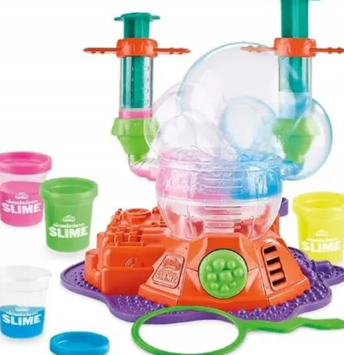 CIASTOLINA PLAY-DOH ZESTAW SLIME MASZYNA DO ROBIENIA BANIEK + 4 TUBY