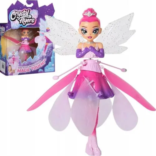 CRYSTAL FLYERS LATAJĄCA WRÓŻKA MAGICZNA UNOSZĄCA SIĘ W POWIETRZU RÓŻOWA