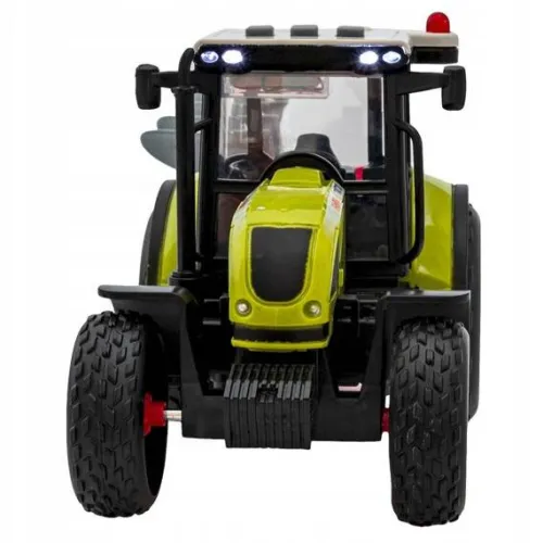DUŻY TRAKTOR NAPĘD MÓWI ŚWIECI 40CM PRZYCZEPA 3W1
