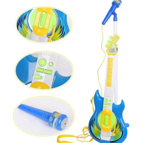 gitara_elektryczna_dla_dz_3.webp OL IMPORT GITARA ELEKTRYCZNA DLA DZIECI, STATYW Z MIKROFONEM