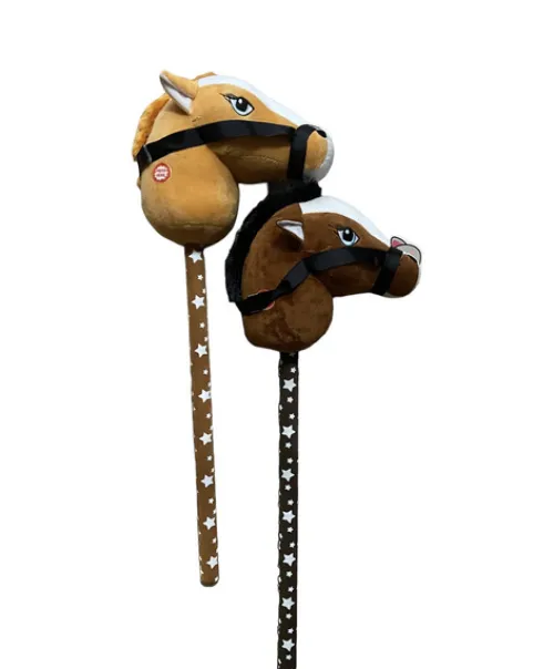 GŁOWA KONIA NA KIJU HOBBY HORSE DŹWIĘK PLUSZOWY