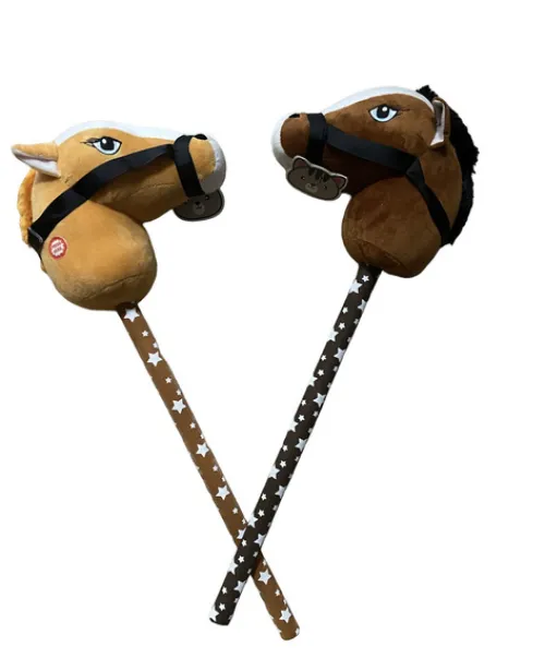 GŁOWA KONIA NA KIJU HOBBY HORSE DŹWIĘK PLUSZOWY