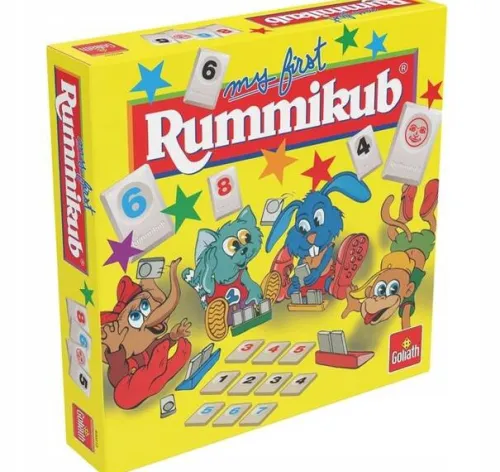 Gra Rummikub rodzinna gra liczbowa logiczna dla dzieci 2-4 graczy 4 lata +