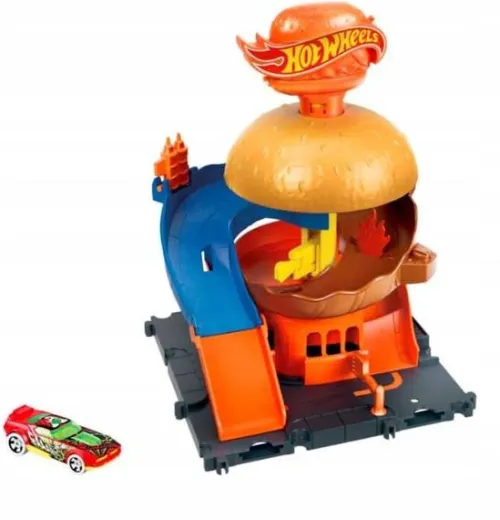 hot wheels CITY ZESTAW RAJDOWA BURGEROWNIA