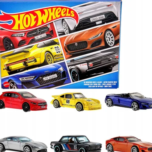 HOT WHEELS ZESTAW PREZENTOWY KOLEKCJONERSKI 6 AUTEK