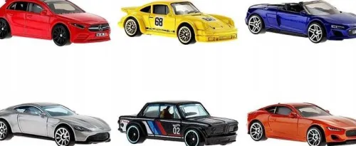 HOT WHEELS ZESTAW PREZENTOWY KOLEKCJONERSKI 6 AUTEK