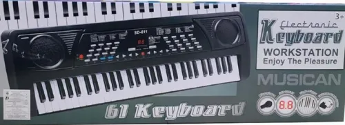 Keyboard 61 klawiszy + mikrofon Music Keyboard