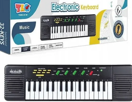 KEYBOARD DUŻY DLA DZIECI PIANINO ORGANY +MIKROFON