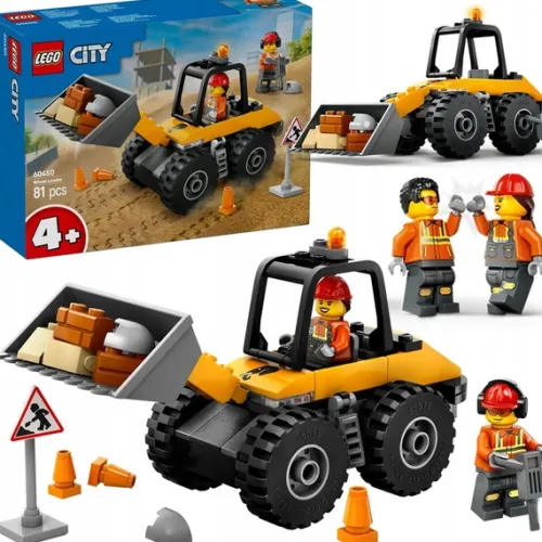 Klocki Lego City 60450 Żółta Koparka Ładowarka Kołowa Roboty Drogowe