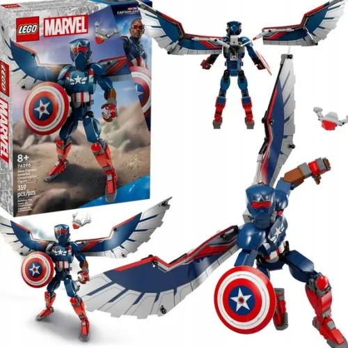 Klocki Lego Super Heroes Marvel 76296 Kapitan Ameryka Ruchome Skrzydła