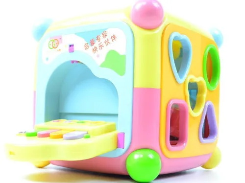 OL IMPORT KOSTKA EDUKACYJNA + KLOCKI