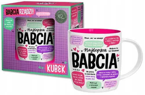 KUBEK BABCIA RZĄDZI DLA BABCI PREZENT