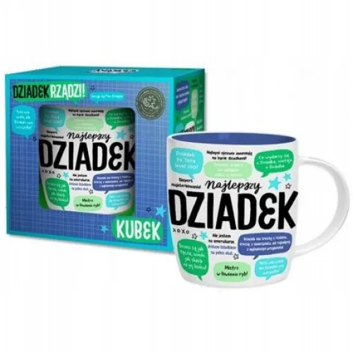 KUBEK DZIADEK RZĄDZI PREZENT DLA DZIADKA