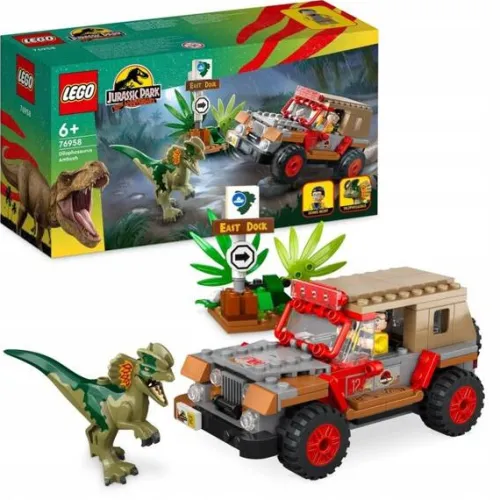 LEGO JURASSIC WORLD Zasadzka na dilofozaura 76958