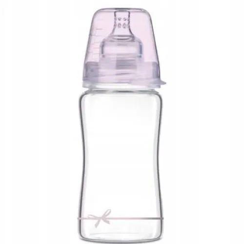 Lovi Szklana Butelka 250ml 3m+ Baby Shower Girl