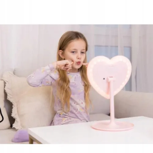 Lusterko kosmetyczne LED InnoGIO GIOperfect Pink Heart