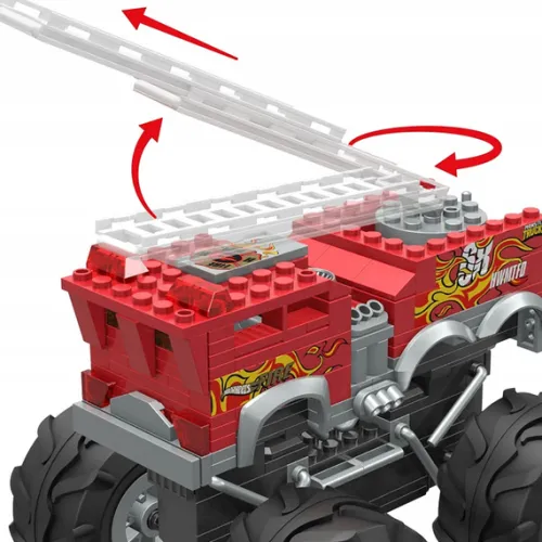 hot wheels MEGA MONSTER TRUCKS 5-ALARM + ŁAZIK ATV