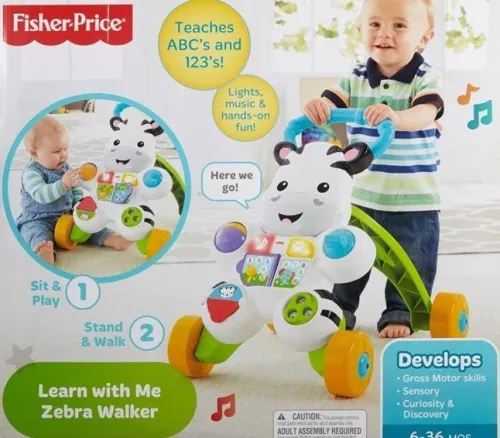 Fisher-Price PCHACZ CHODZIK INTERAKTYWNY ZEBRA FISCHER-PRICE