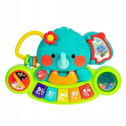 PIANINKO DLA DZIECI DOTYKOWE MUZYCZNY SŁONIK 6m+ SMILY PLAY