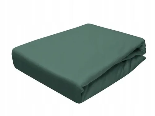 Prześcieradło 160x200 Bawełniane jersey z gumką zieleń