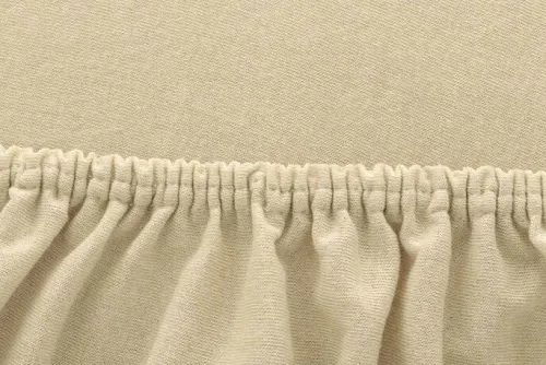 Prześcieradło 180x200 bawełniane jersey z gumką beż