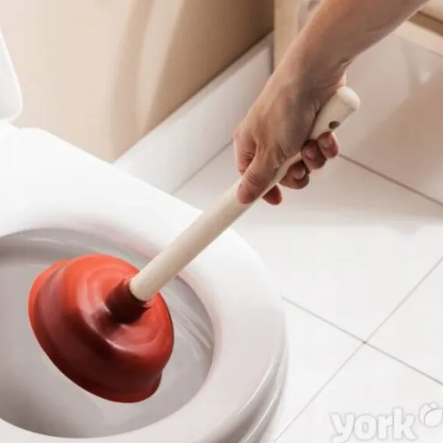 Przepychacz do rur gumowy, do WC, udrażnianie zlewu, YORK