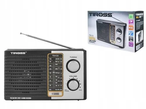 Radio sieciowo-bateryjne AM, FM, SW Tiross TS-458
