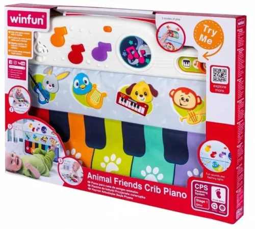 Smily Play PIANINKO NA RAMĘ ŁÓŻECZKA