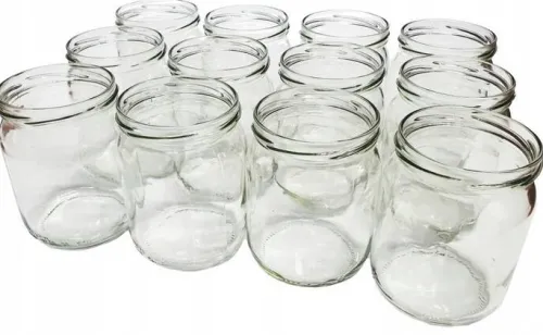 Słoiki szklane przezroczyste 540 ml 12 szt.