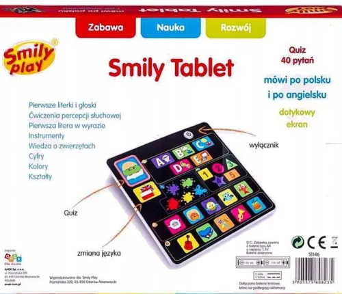 tablet_dotykowy_edukacyjn_3.webp TABLET DOTYKOWY EDUKACYJNY POLSKO-ANGIELSKI SMILY-PLAY