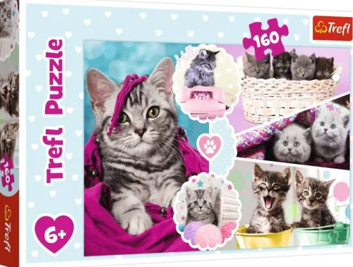 TREFL Puzzle 160 Elementów Urocze Kotki