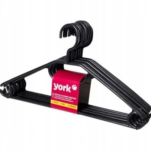 Wieszak YORK plastikowy obrotowy 9 szt. + 1 szt.