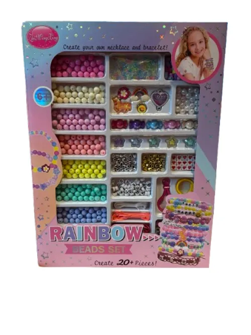 Zestaw koralików do nawlekania Rainbow