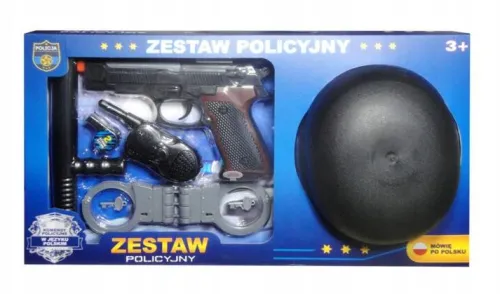 Zestaw Małego Policjanta z Pistoletem kaskiem i inne