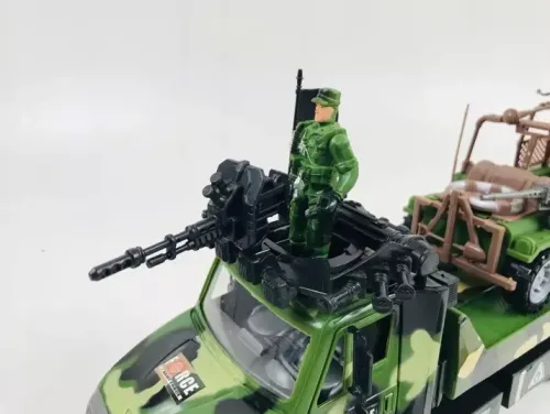 OL IMPORT Zestaw pojazdów wojskowych ciężarówka jeep skuter